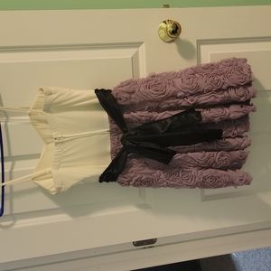Purple flower tulle dress size 9